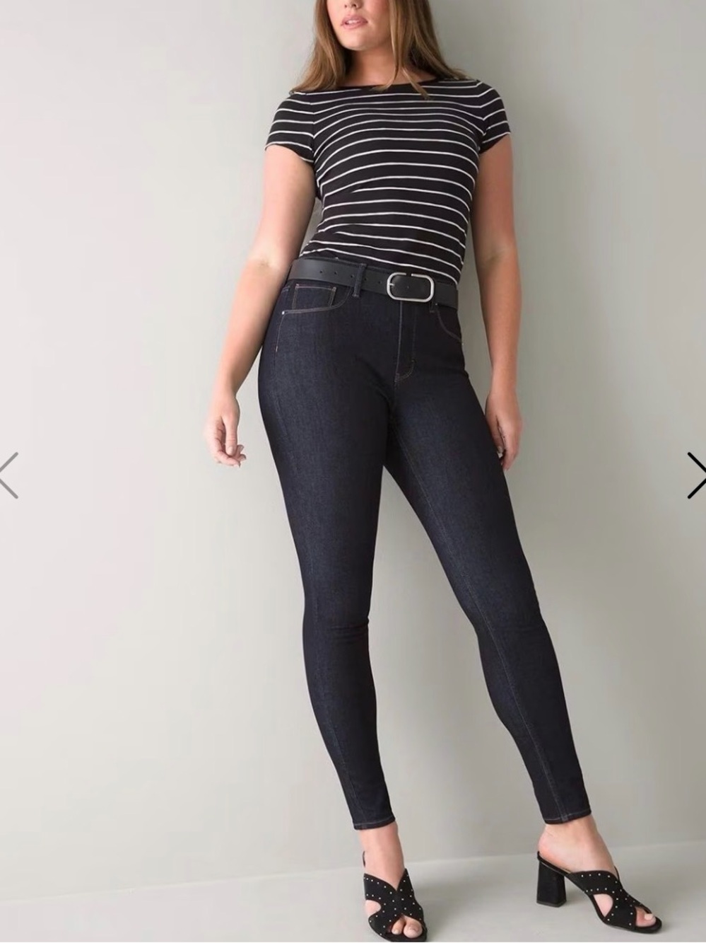 WHBM Curvy-Fit High-Rise Skinny Jeans 10L